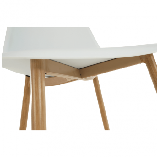 Stolička, biela/prírodná, SINTIA