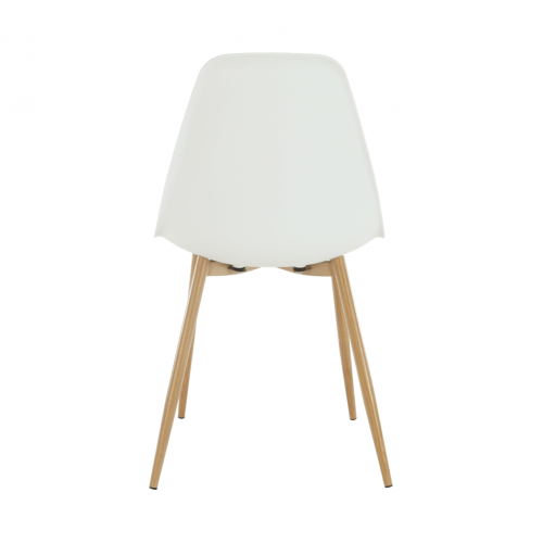 Stolička, biela/prírodná, SINTIA