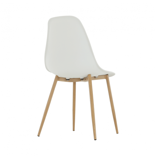 Stolička, biela/prírodná, SINTIA