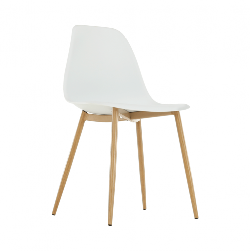 Stolička, biela/prírodná, SINTIA