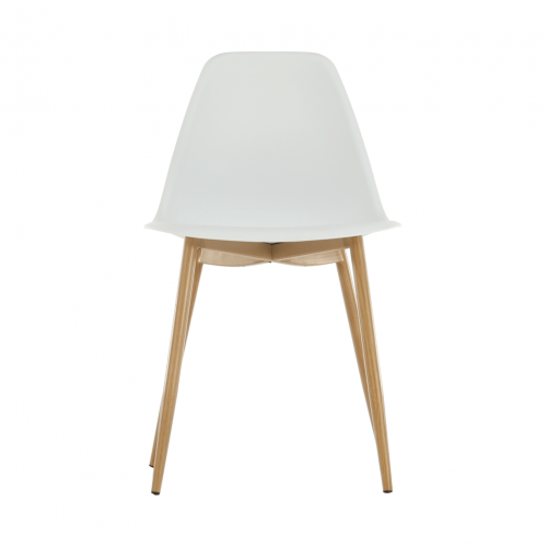 Stolička, biela/prírodná, SINTIA