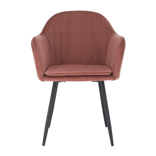 Dizajnové kreslo, ružovohnedá Velvet látka, ZIRKON