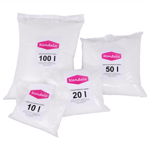 Náplň do sedacích vakov, EPS polystyrénové guľôčky, balenie 10 l