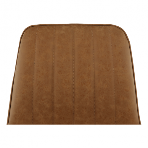 Stolička, ekokoža hnedá camel/čierna, HAZAL