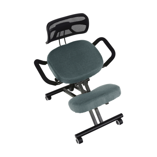 Ergonomická kľakačka, sivá/čierna, RUFUS