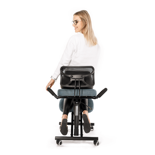Ergonomická kľakačka, sivá/čierna, RUFUS