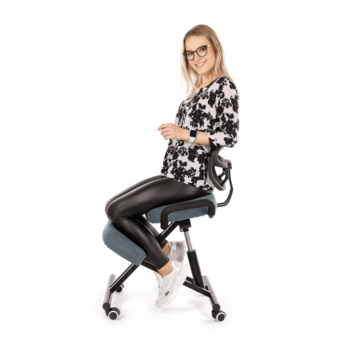 Ergonomická kľakačka, sivá/čierna, RUFUS