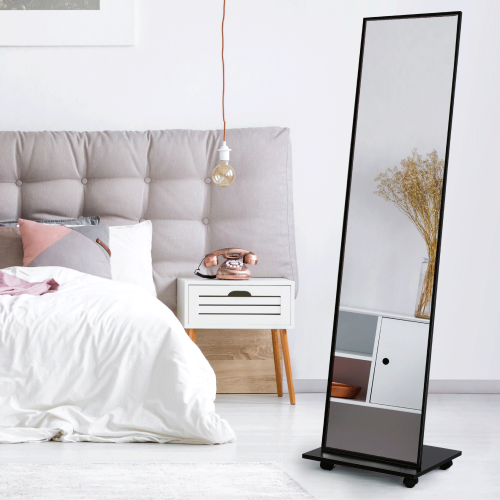 Zrkadlo na kolieskach, čierna, NEPTUN