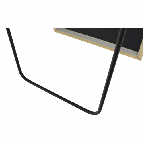 Stojanové zrkadlo, zlatá, LUSET NEW