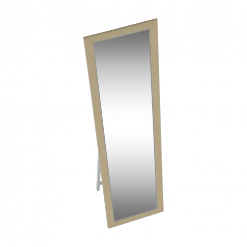 Zrkadlo, béžová/biela, ASUEL