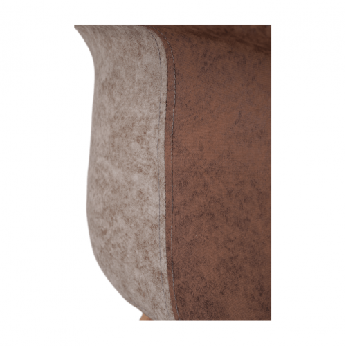 Dizajnové kreslo, patchwork/buk, TERST