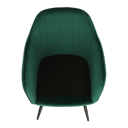 Dizajnové kreslo, smaragdová Velvet látka, ZIRKON