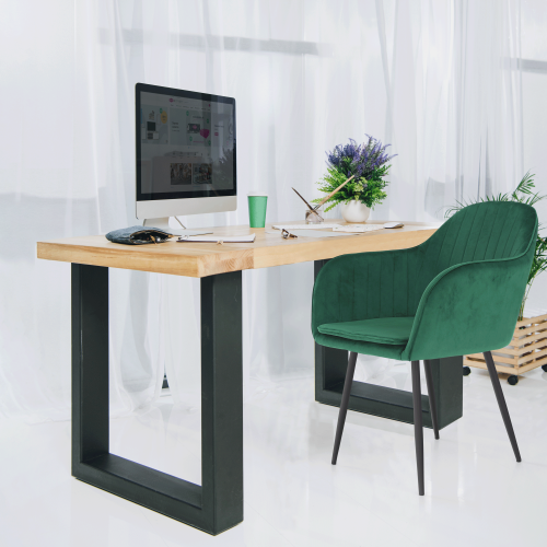 Dizajnové kreslo, smaragdová Velvet látka, ZIRKON