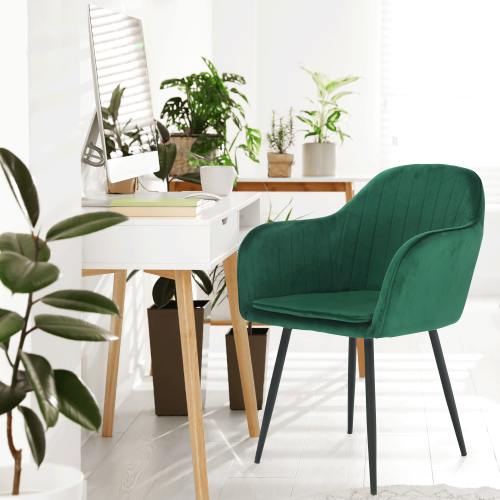 Dizajnové kreslo, smaragdová Velvet látka, ZIRKON