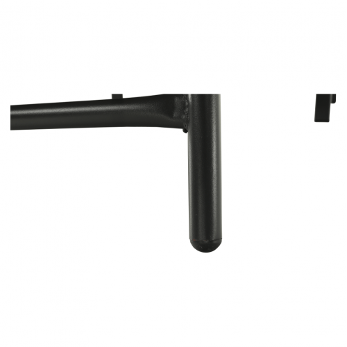 Stohovateľné polohovacie záhradné lehátko, čierna/sivá, ATREO