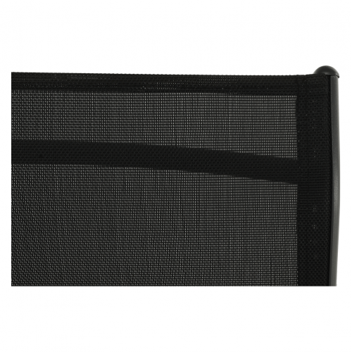 Stohovateľné polohovacie záhradné lehátko, čierna/sivá, ATREO