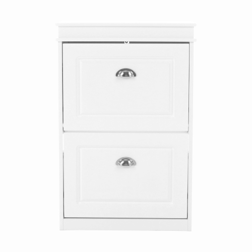 Botník, 2-radový, biela, SEBER TYP 1