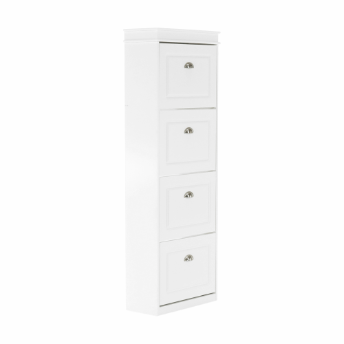 Botník, 4-radový, biela, SEBER TYP 3 Botník, 4-radový, biela, SEBER TYP 3