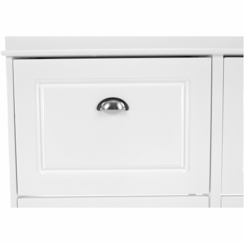 Botník, 2-radový, biela, SEBER TYP 5