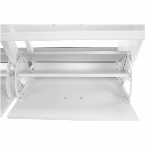 Botník, 2-radový, biela, SEBER TYP 5