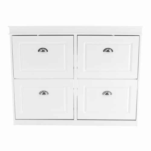 Botník, 2-radový, biela, SEBER TYP 5