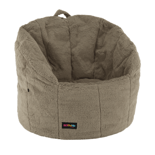 Sedací vak, svetlohnedá látka, ALMERO