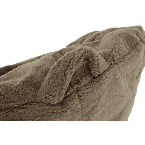 Sedací vak, svetlohnedá látka, ALMERO