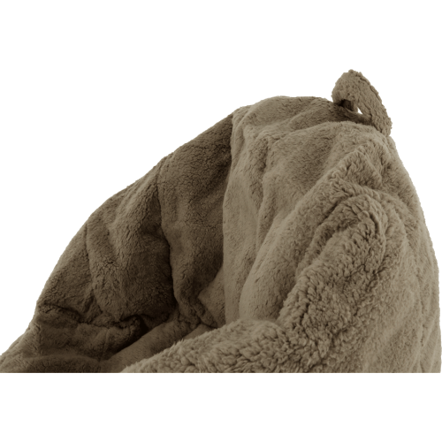 Sedací vak, svetlohnedá látka, ALMERO