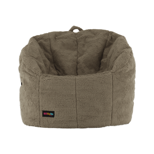 Sedací vak, svetlohnedá látka, ALMERO