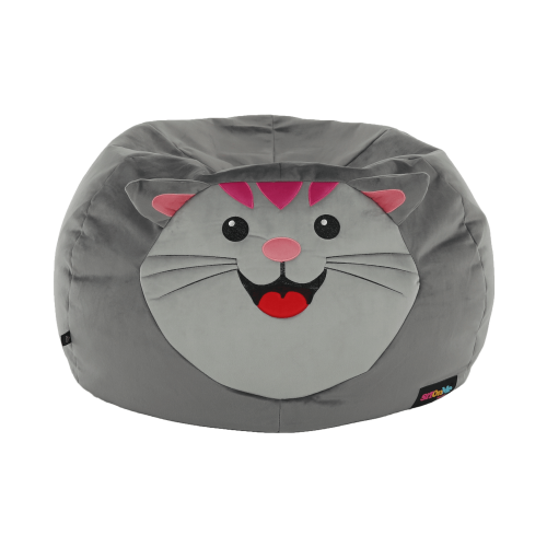 Sedací vak, sivá látka, BABY TYP 1