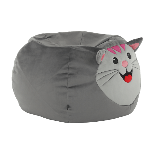 Sedací vak, sivá látka, BABY TYP 1