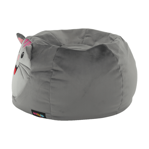 Sedací vak, sivá látka, BABY TYP 1
