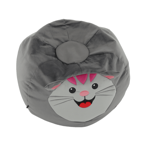 Sedací vak, sivá látka, BABY TYP 1