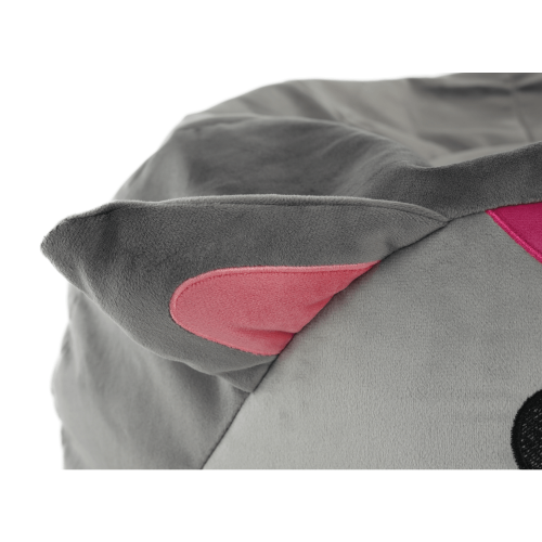 Sedací vak, sivá látka, BABY TYP 1