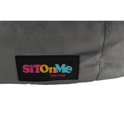 Sedací vak, sivá látka, BABY TYP 1