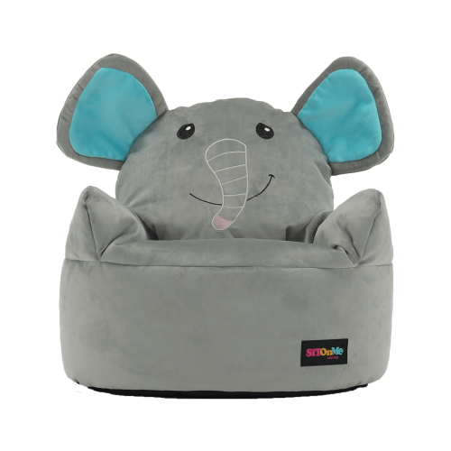 Sedací vak, sivá látka, BABY TYP 2