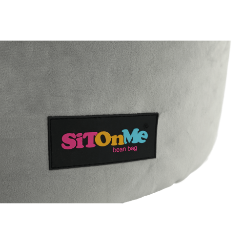 Sedací vak, sivá látka, BABY TYP 2