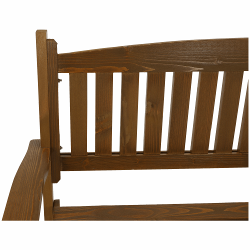 Záhradná lavička, hnedá, 150cm, AMULA