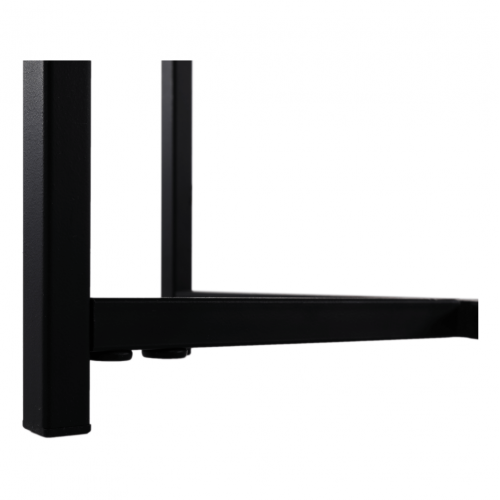 Príručný stolík,  dub/čierny kov, IMSAR