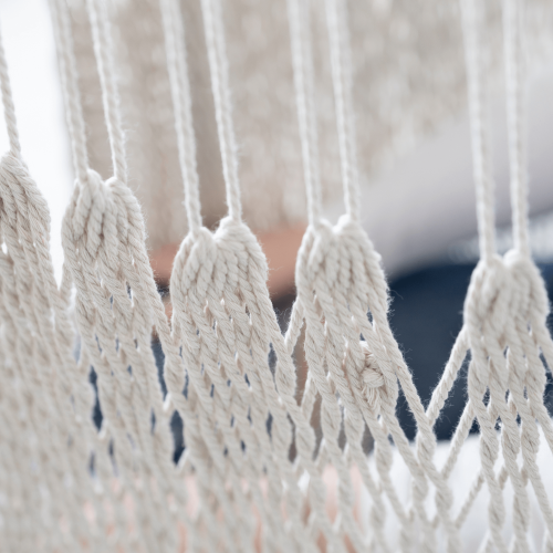 Závesné hojdacie kreslo, biela, KAZAN