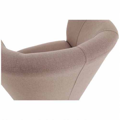 Klubové kreslo, púdrovo ružová látka, CUBA