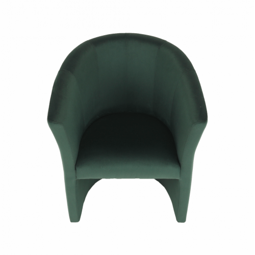 Klubové kreslo, smaragdová látka, CUBA