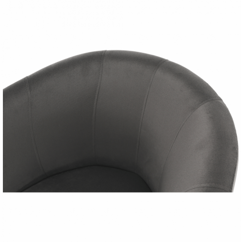 Klubové kreslo, sivá látka, CUBA