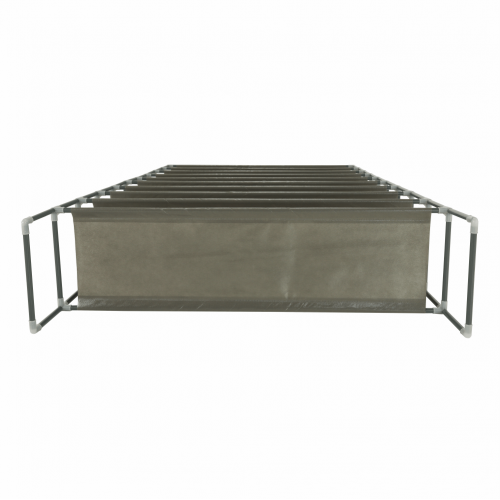 10-radový botník, sivá, FILOU