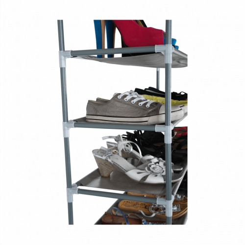 10-radový botník, sivá, FILOU