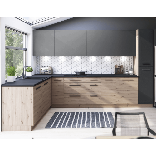 Horná skrinka, dub artisan, univerzálna, LANGEN G60G