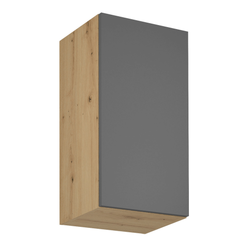 Horná skrinka, dub artisan/sivý mat, univerzálna, LANGEN G40