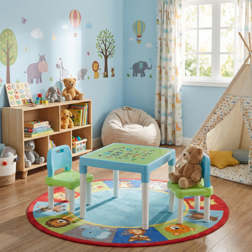 Detský set 1+2, modrá/zelená/biela, BALTO