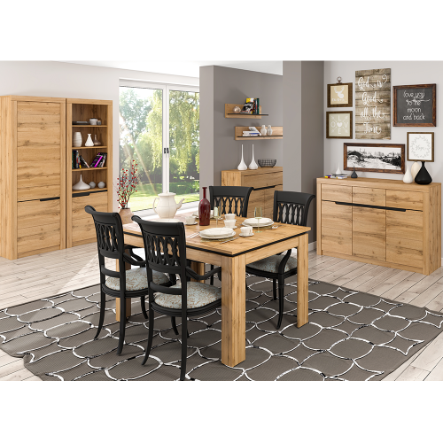 Vešiaková skriňa s policou, dub wotan, TORONTA F