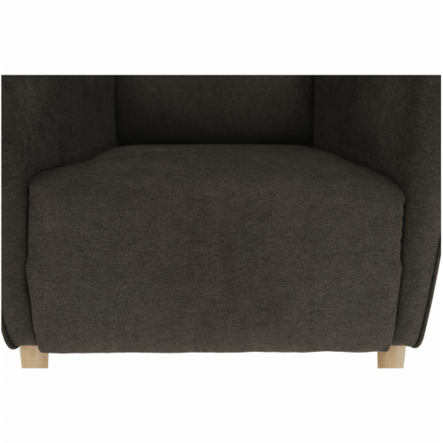 Kreslo ušiak, hnedá/buk, BREDLY